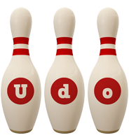 Udo bowling-pin logo