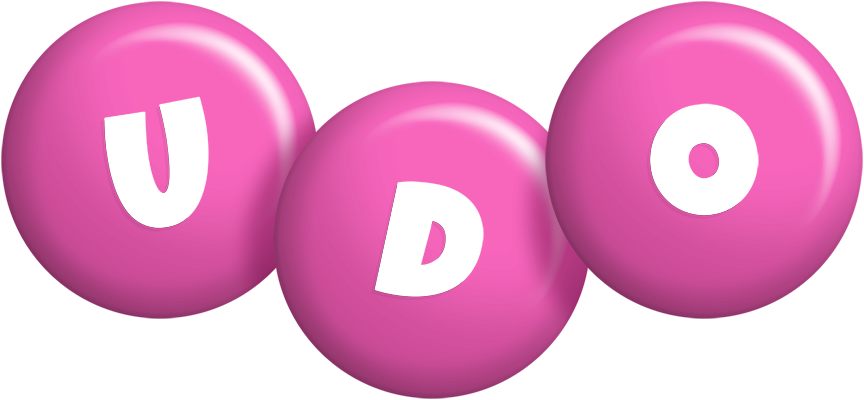 Udo candy-pink logo