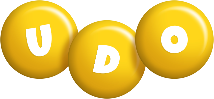 Udo candy-yellow logo