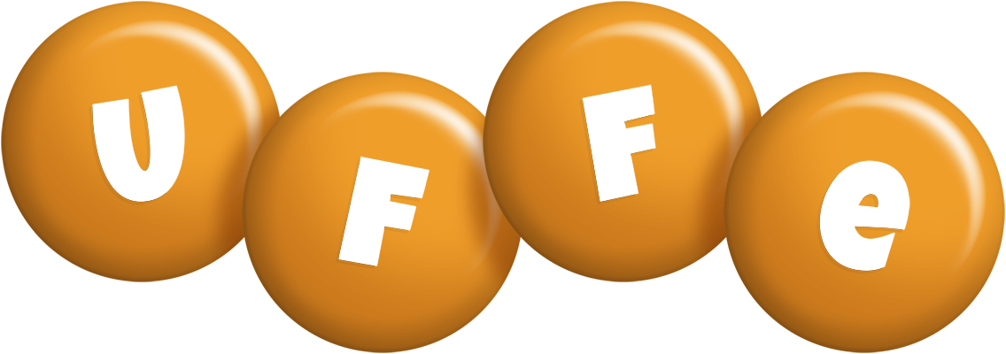 Uffe candy-orange logo