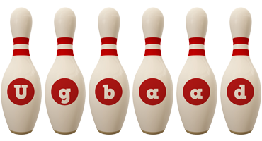 Ugbaad bowling-pin logo