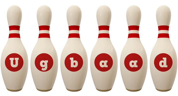 Ugbaad bowling-pin logo