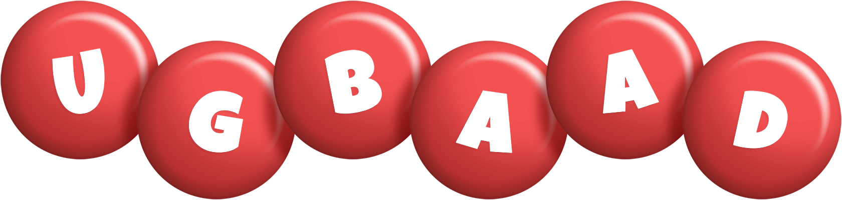 Ugbaad candy-red logo