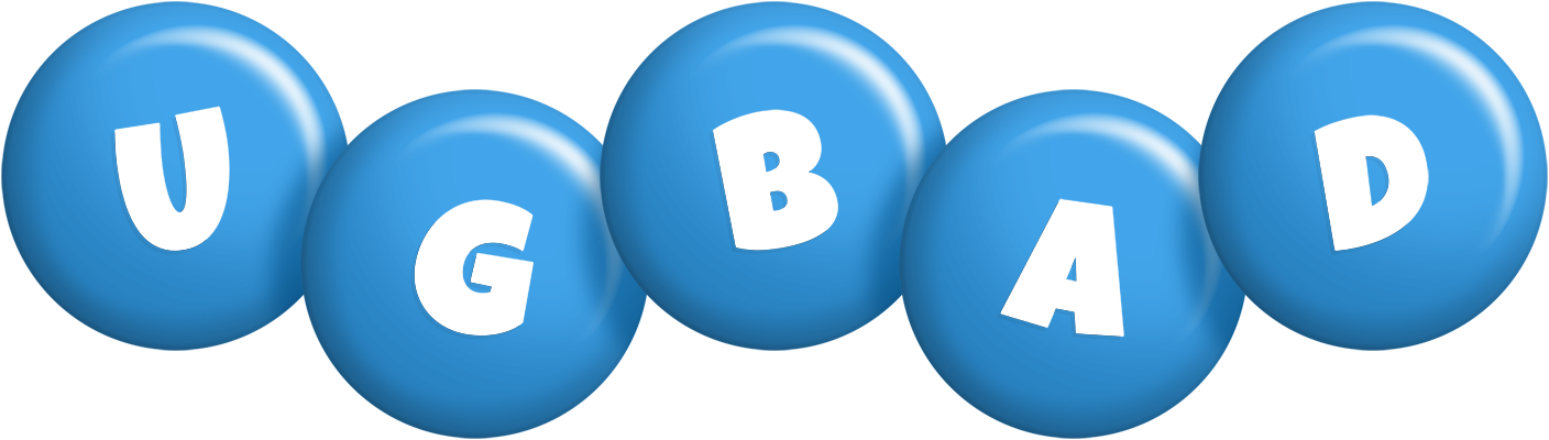 Ugbad candy-blue logo