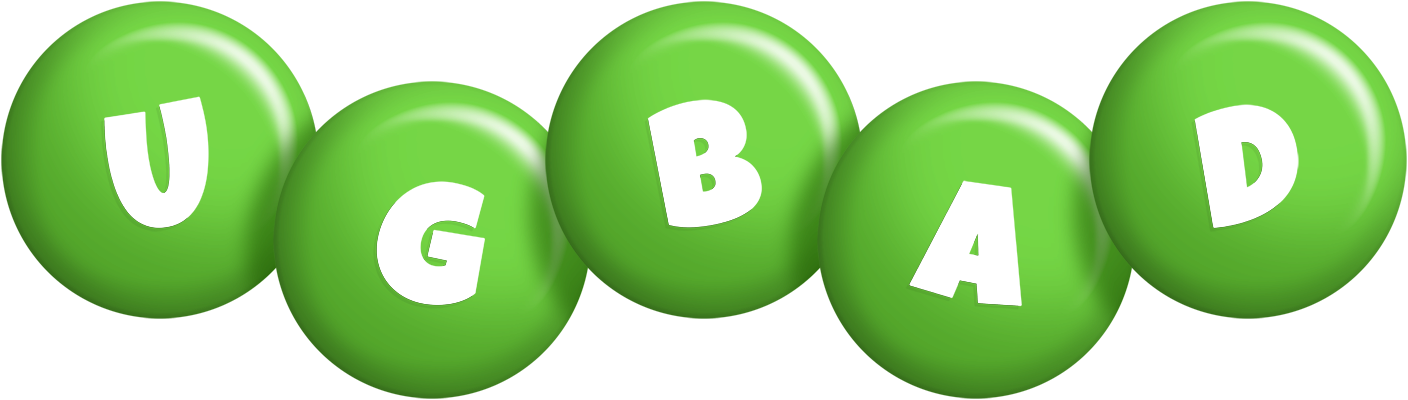 Ugbad candy-green logo