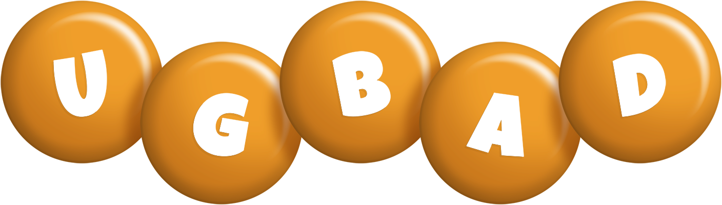 Ugbad candy-orange logo