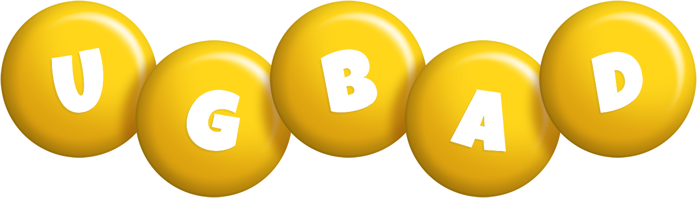 Ugbad candy-yellow logo