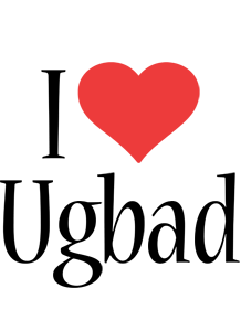 Ugbad i-love logo