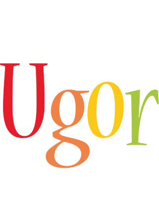 Ugor birthday logo