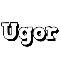 Ugor snowing logo