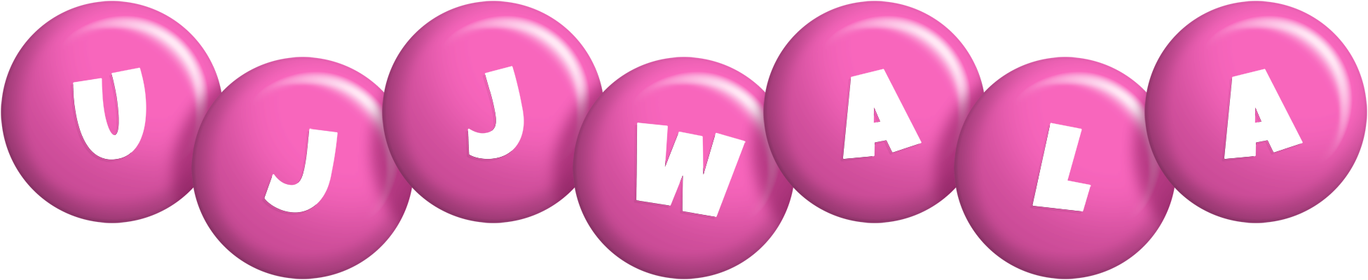 Ujjwala candy-pink logo