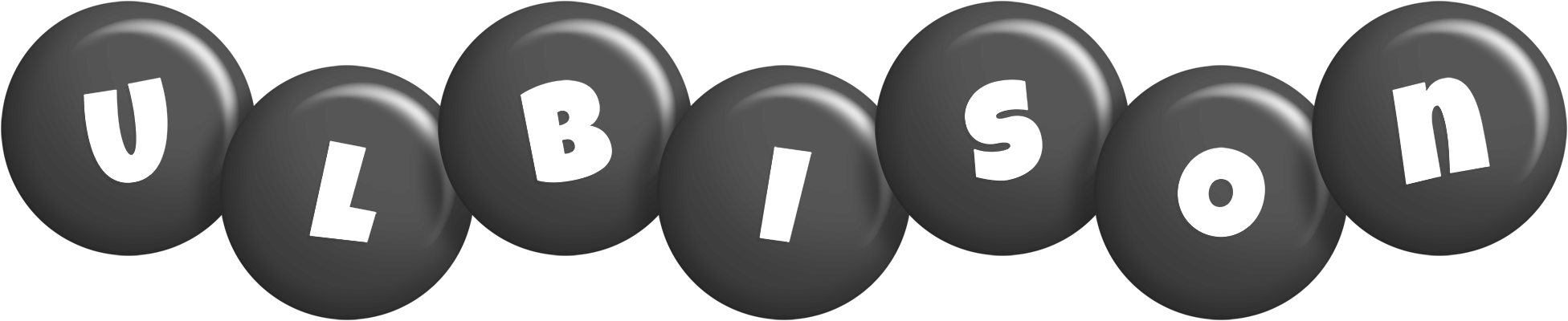 Ulbison candy-black logo