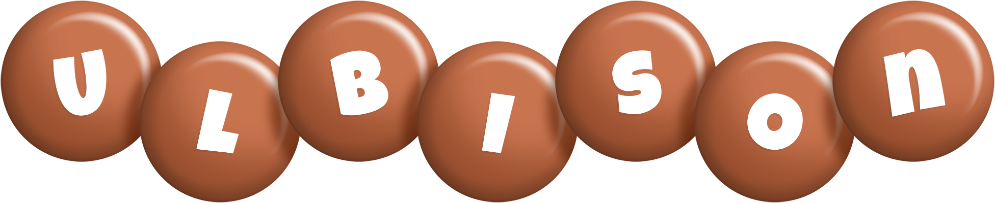 Ulbison candy-brown logo