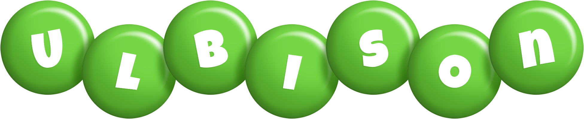 Ulbison candy-green logo