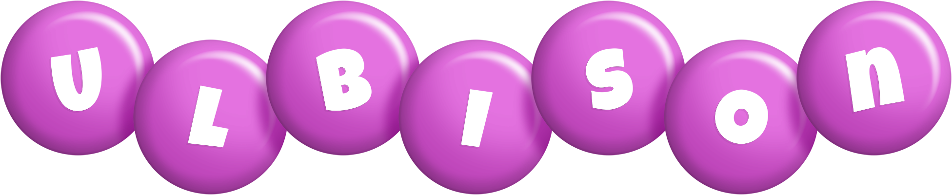 Ulbison candy-purple logo