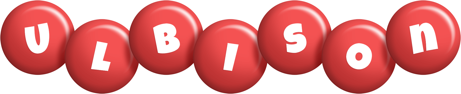 Ulbison candy-red logo