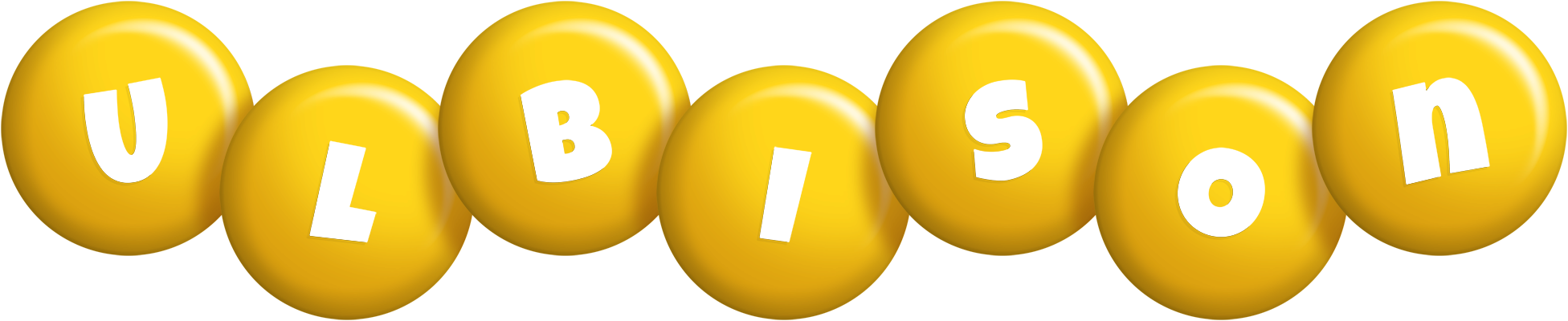 Ulbison candy-yellow logo