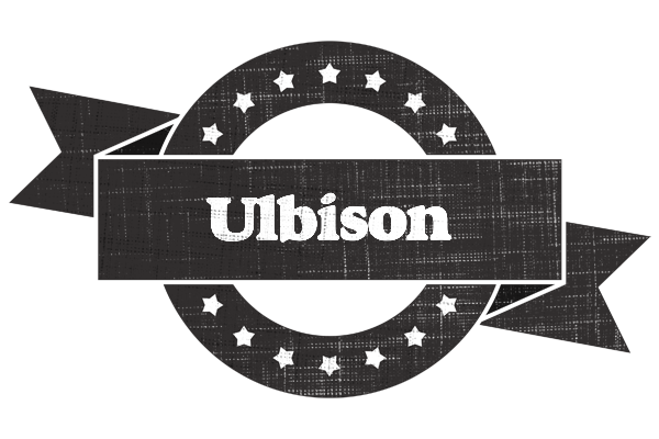 Ulbison grunge logo