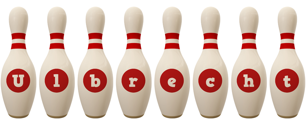 Ulbrecht bowling-pin logo