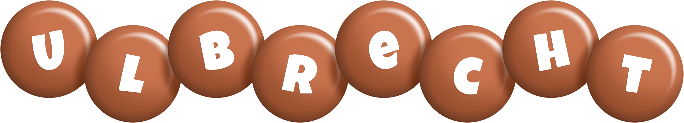 Ulbrecht candy-brown logo