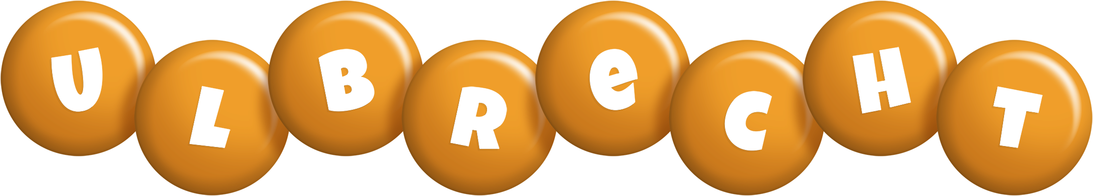 Ulbrecht candy-orange logo