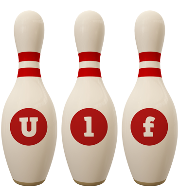 Ulf bowling-pin logo