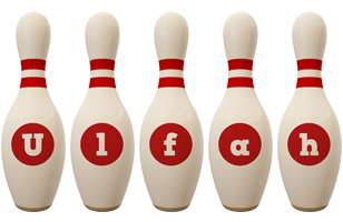 Ulfah bowling-pin logo