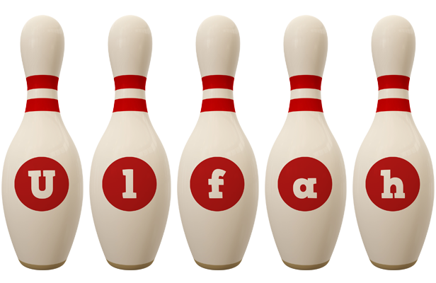 Ulfah bowling-pin logo
