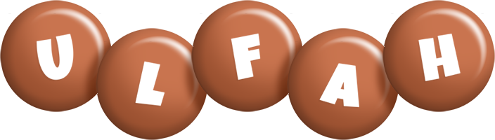 Ulfah candy-brown logo