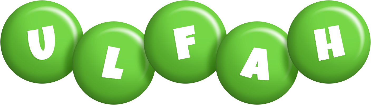 Ulfah candy-green logo