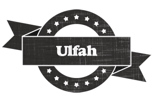 Ulfah grunge logo