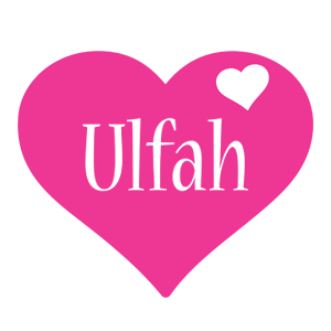 Ulfah love-heart logo