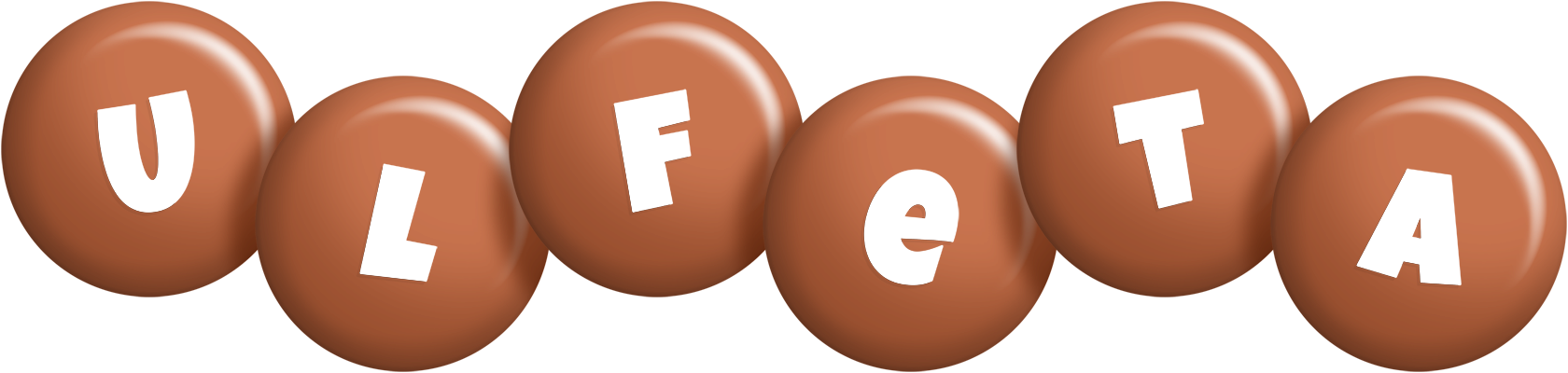 Ulfeta candy-brown logo