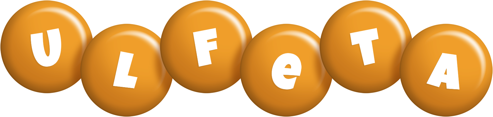 Ulfeta candy-orange logo