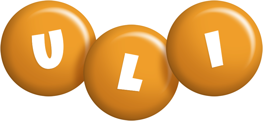 Uli candy-orange logo