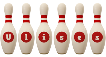 Ulises bowling-pin logo