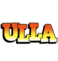 Ulla sunset logo
