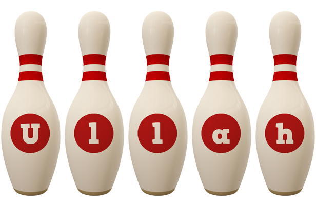 Ullah bowling-pin logo