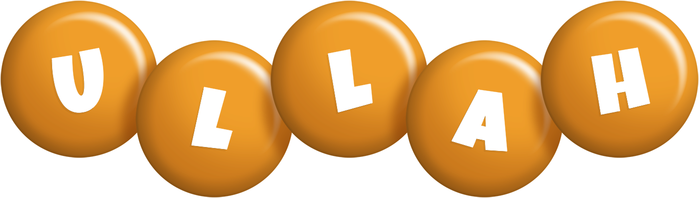 Ullah candy-orange logo