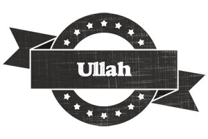 Ullah grunge logo