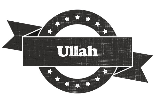 Ullah grunge logo