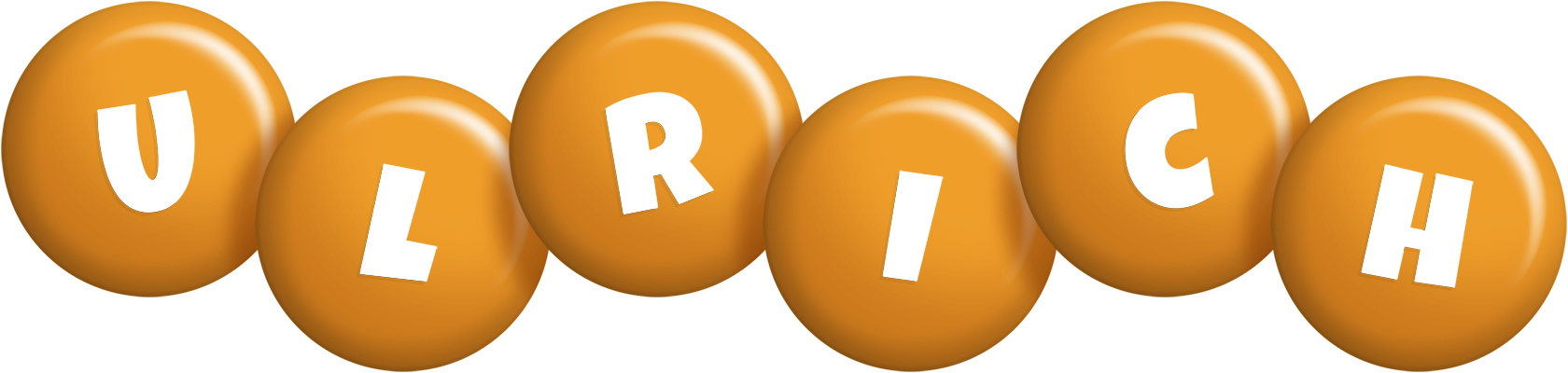 Ulrich candy-orange logo