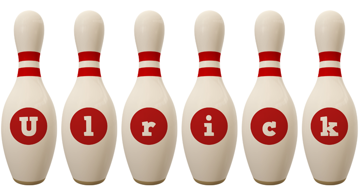 Ulrick bowling-pin logo