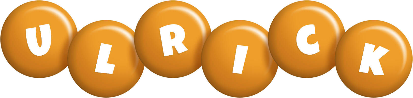 Ulrick candy-orange logo
