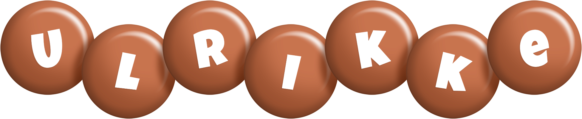 Ulrikke candy-brown logo