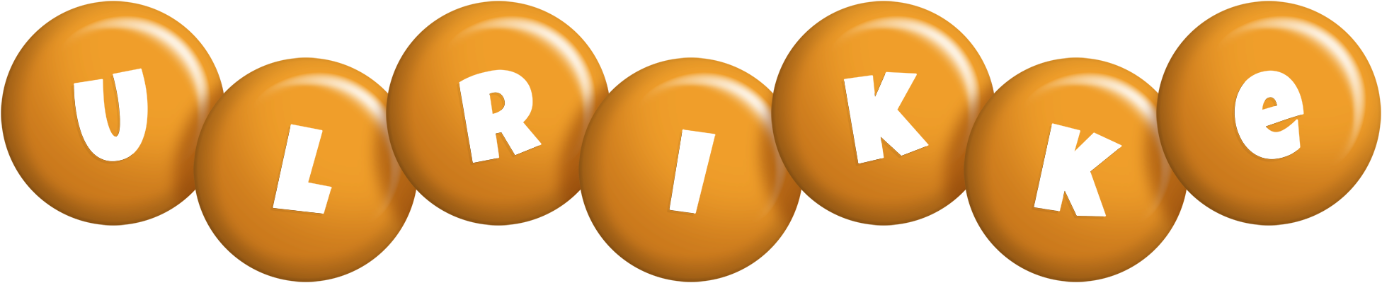 Ulrikke candy-orange logo