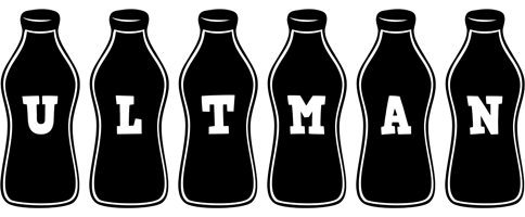 Ultman bottle logo