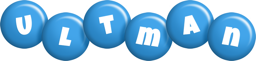 Ultman candy-blue logo