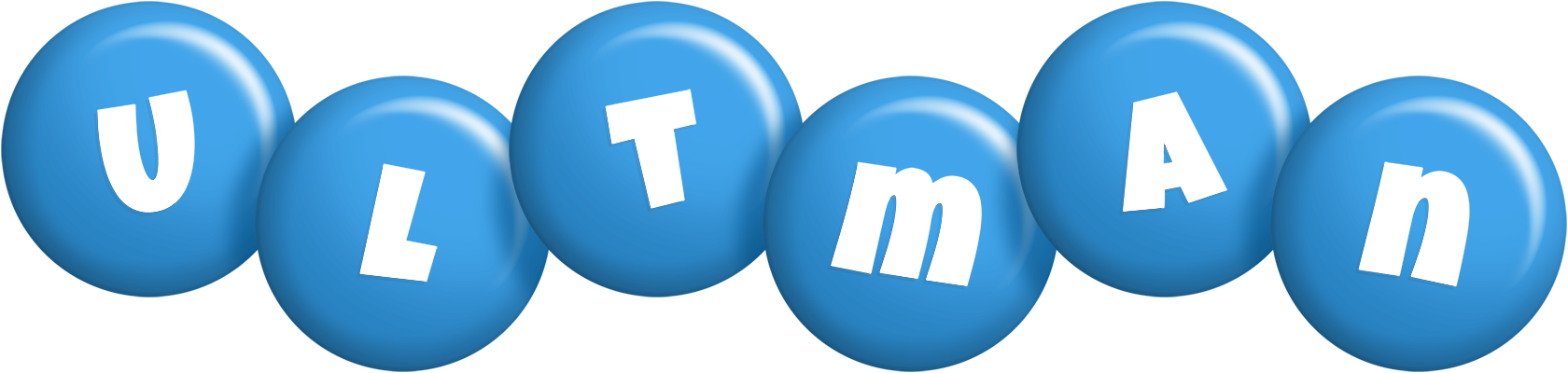 Ultman candy-blue logo