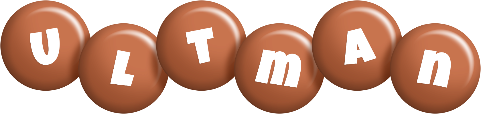 Ultman candy-brown logo
